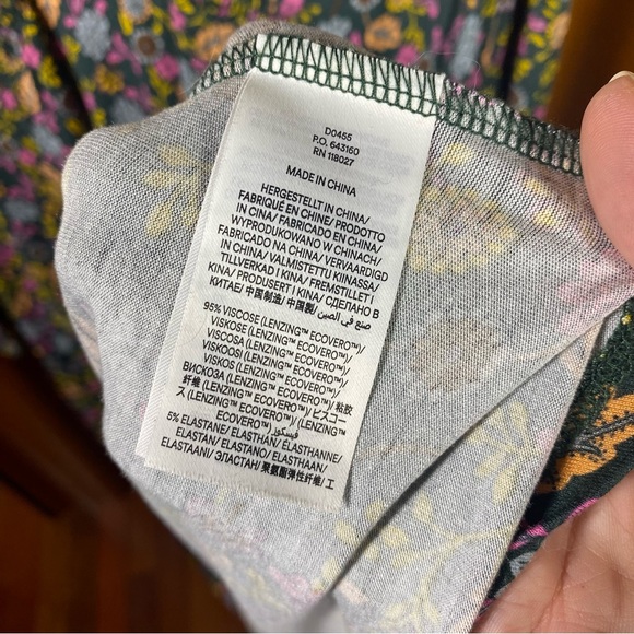 Boden Jersey Midi Tea Dress Chatsworth Green, Lotus Petal - Size 16/18 Regular - Picture 10 of 13